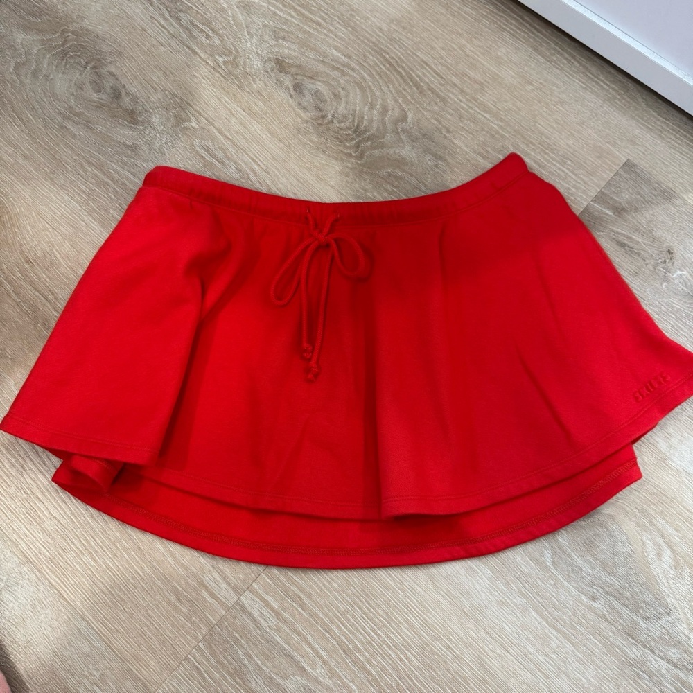 Skims cotton fleece mini Skirt